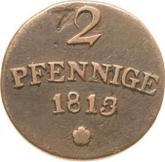 Reverse 2 Pfennig 1813