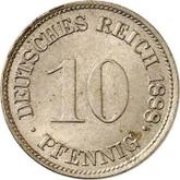 Obverse 10 Pfennig 1888 G