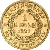 Reverse Krone 1871 B