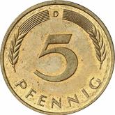 Obverse 5 Pfennig 1993 D