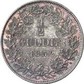 Reverse 1/2 Gulden 1852