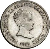 Obverse 2 Reales 1838 M CL