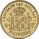 Reverse 4 Pesos 1863