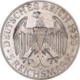 Obverse 5 Reichsmark 1930 A Zeppelin