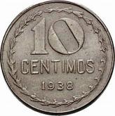 Reverse 10 Céntimos 1938