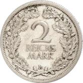 Reverse 2 Reichsmark 1927 D