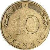 Obverse 10 Pfennig 1971 J