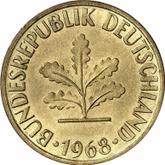 Reverse 10 Pfennig 1968 G
