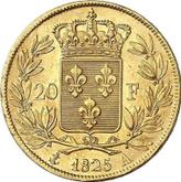 Reverse 20 Francs 1825 A