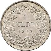 Reverse Gulden 1843