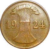 Reverse 1 Rentenpfennig 1924 J