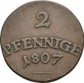 Reverse 2 Pfennig 1807