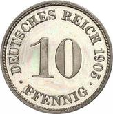 Obverse 10 Pfennig 1905 D