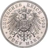 Reverse 5 Mark 1903 A Saxe-Altenburg