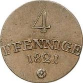 Reverse 4 Pfennig 1821