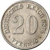 Obverse 20 Pfennig 1875 E