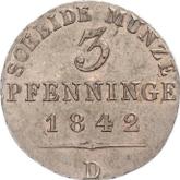 Reverse 3 Pfennig 1842 D