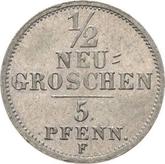 Reverse 1/2 Neu Groschen 1856 F
