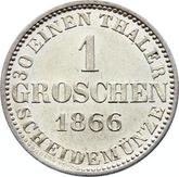Reverse Groschen 1866 B