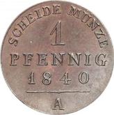 Reverse 1 Pfennig 1840 A