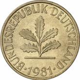 Reverse 10 Pfennig 1981 G
