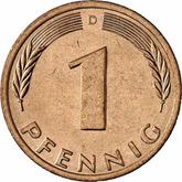 Obverse 1 Pfennig 1977 D