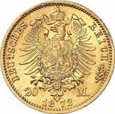 Reverse 20 Mark 1872 C Prussia