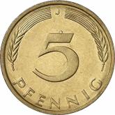 Obverse 5 Pfennig 1973 J