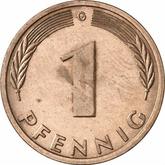 Obverse 1 Pfennig 1981 G
