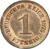 Obverse 1 Pfennig 1875 E
