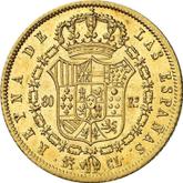 Reverse 80 Reales 1838 M CL