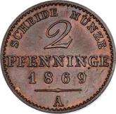 Reverse 2 Pfennig 1869 A
