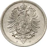Reverse 10 Pfennig 1876 D