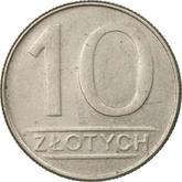Reverse 10 Zlotych 1988 MW
