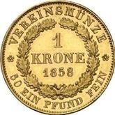 Reverse Krone 1858