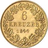 Reverse 6 Kreuzer 1844