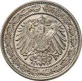 Reverse 20 Pfennig 1890 G