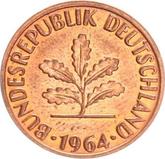 Reverse 2 Pfennig 1964 F