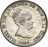 Obverse 4 Reales 1845 M CL
