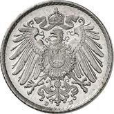 Reverse 5 Pfennig 1917 D