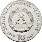 Reverse 10 Mark 1973 Bertold Brecht
