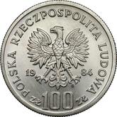 Obverse 100 Zlotych 1984 MW Pattern 40 years of Polish People's Republic