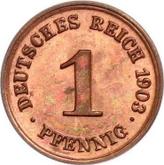 Obverse 1 Pfennig 1903 D