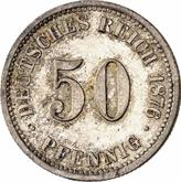 Obverse 50 Pfennig 1876 B