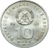 Reverse 10 Mark 1981 A National People's Army