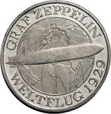 Reverse 3 Reichsmark 1930 A Zeppelin