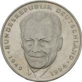 Obverse 2 Mark 1994-2001 Willy Brandt