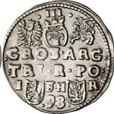 Reverse 3 Groszy (Trojak) 1598 IF HR Poznań Mint