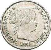Obverse 40 Céntimos de escudo 1866