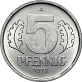 Obverse 5 Pfennig 1978 A